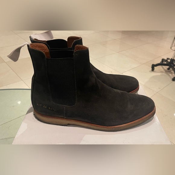 Common projects dark gray grape suede Chelsea boots for men sz 43 - Picture 4 of 11